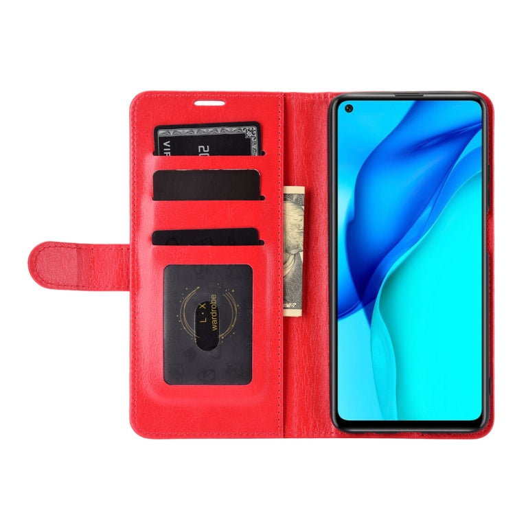 For Huawei Mate 40 lite/Maimang 9 R64 Texture Single Horizontal Flip Protective Case with Holder & Card Slots & Wallet& Photo Frame