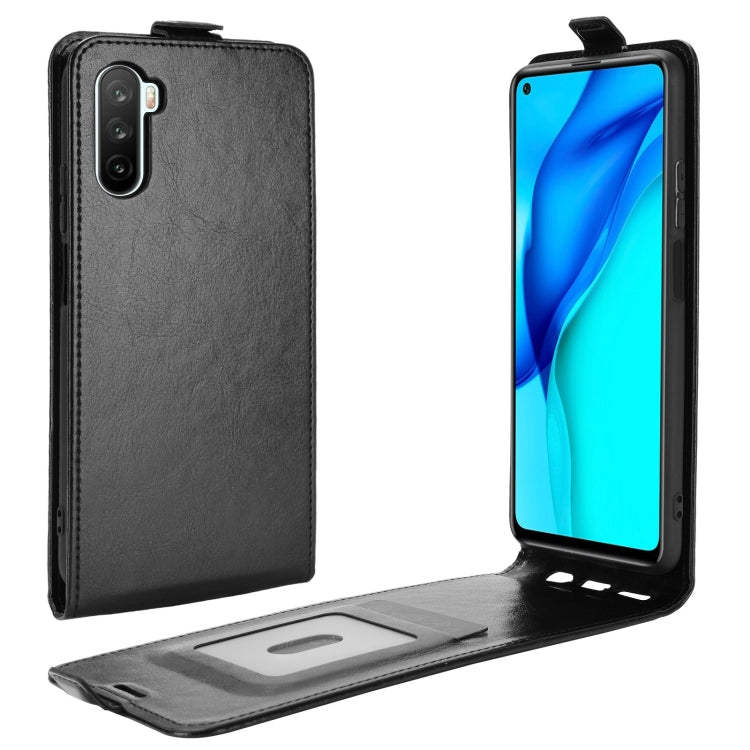 For Huawei Mate 40 lite/Maimang 9 R64 Texture Single Vertical Flip Leather Protective Case with Card Slots & Photo Frame