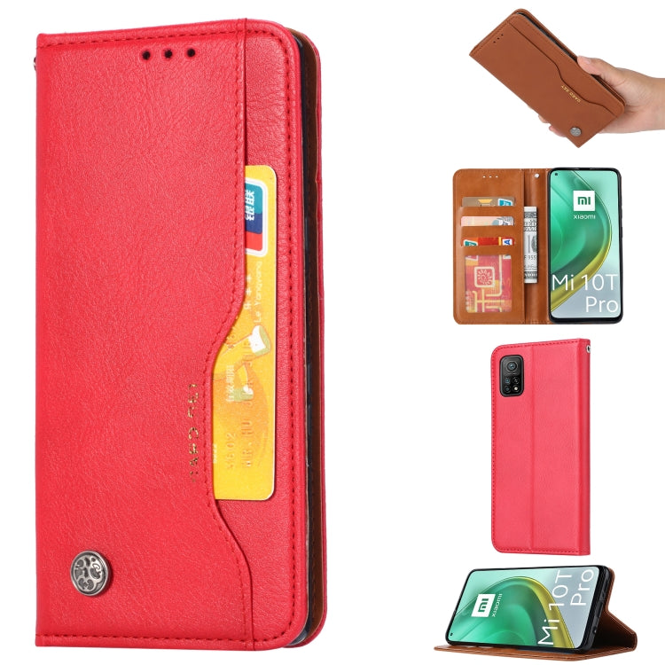 For Xiaomi Mi 10T / Mi 10T Pro Knead Skin Texture Horizontal Flip Leather Case with Photo Frame & Holder & Card Slots & Wallet