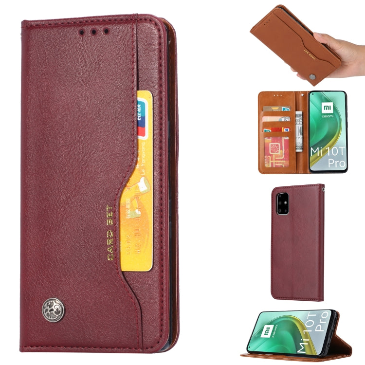 For Xiaomi Mi 10T / Mi 10T Pro Knead Skin Texture Horizontal Flip Leather Case with Photo Frame & Holder & Card Slots & Wallet