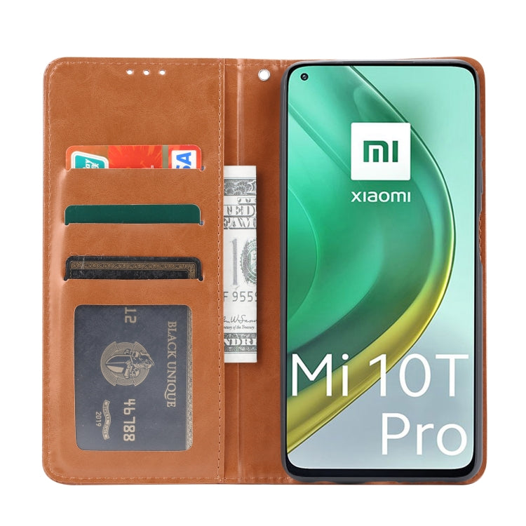 For Xiaomi Mi 10T / Mi 10T Pro Knead Skin Texture Horizontal Flip Leather Case with Photo Frame & Holder & Card Slots & Wallet
