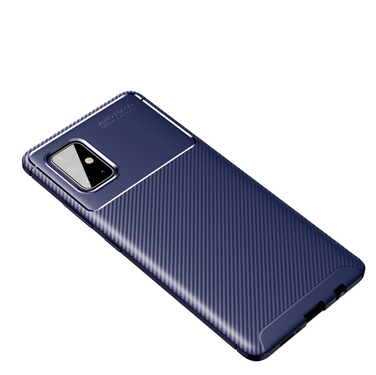 For OnePlus 8T Carbon Fiber Texture Shockproof TPU Case