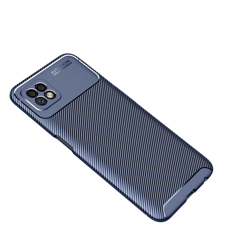 For OPPO Reno4 Lite Carbon Fiber Texture Shockproof TPU Case