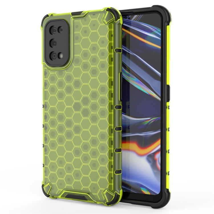 For OPPO Realme 7 Pro Shockproof Honeycomb PC + TPU Case