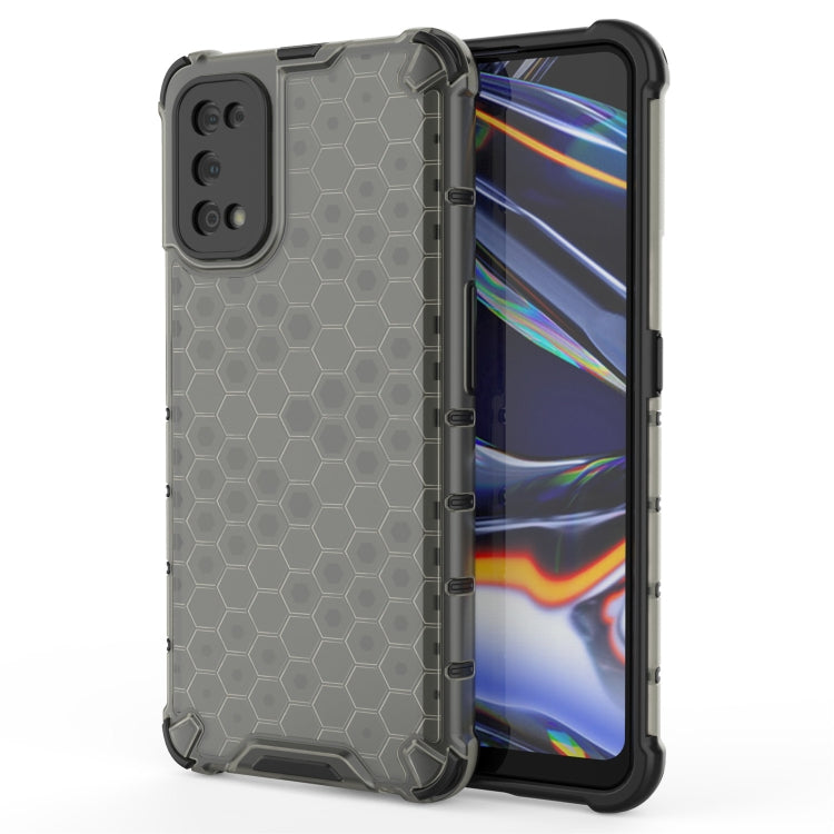 For OPPO Realme 7 Pro Shockproof Honeycomb PC + TPU Case