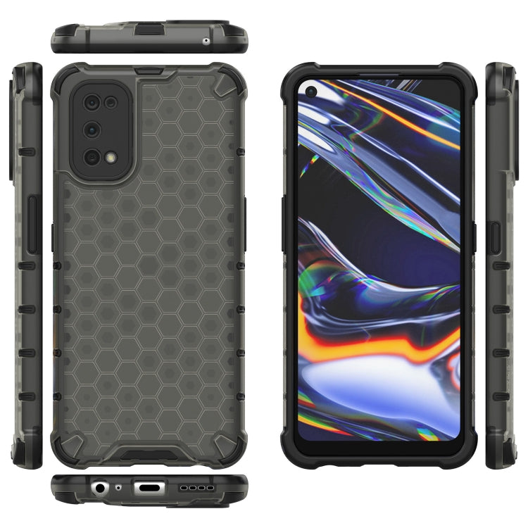 For OPPO Realme 7 Pro Shockproof Honeycomb PC + TPU Case
