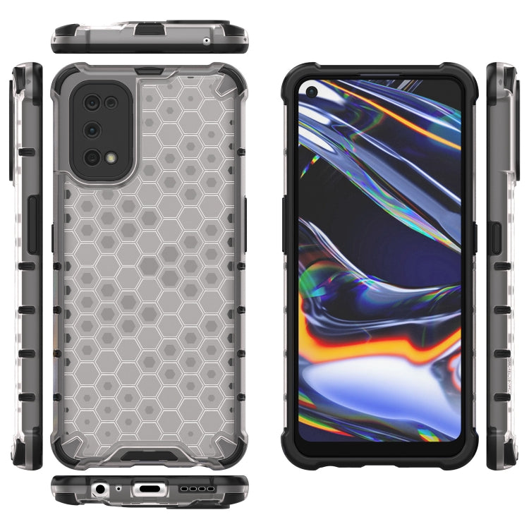 For OPPO Realme 7 Pro Shockproof Honeycomb PC + TPU Case