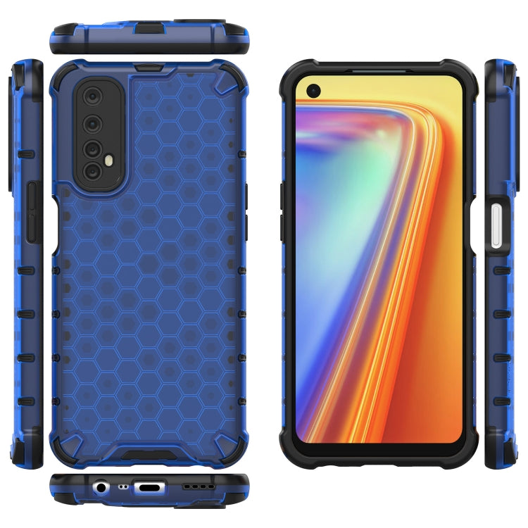 For OPPO Realme 7 Shockproof Honeycomb PC + TPU Case