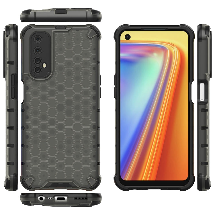For OPPO Realme 7 Shockproof Honeycomb PC + TPU Case