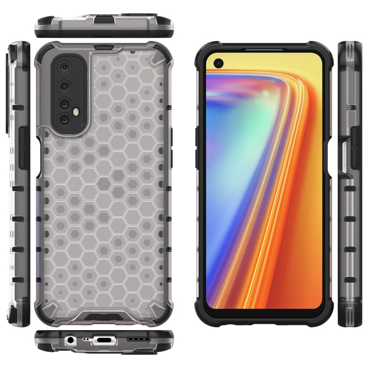 For OPPO Realme 7 Shockproof Honeycomb PC + TPU Case