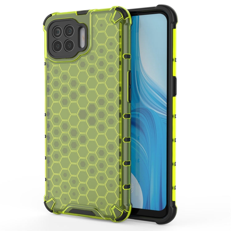 For OPPO F17 Shockproof Honeycomb PC + TPU Case