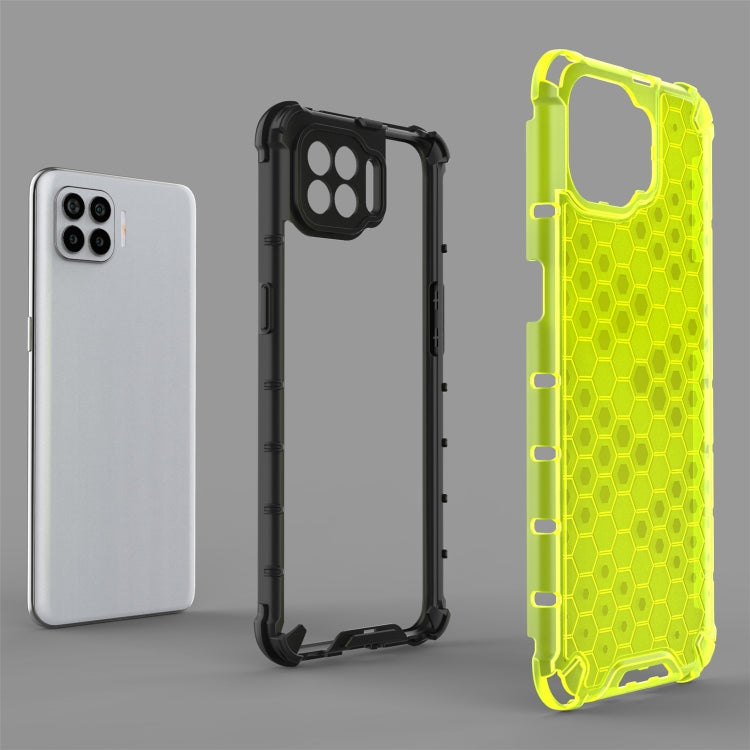 For OPPO A73 Shockproof Honeycomb PC + TPU Case