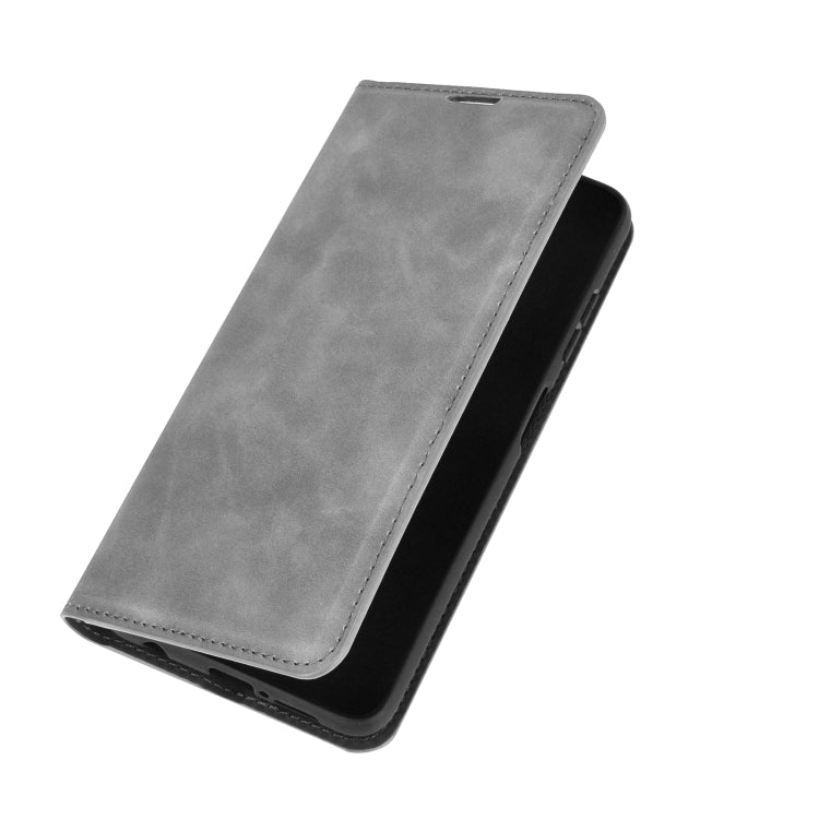 For Xiaomi Poco X3/X3 NFC Retro-skin Business Magnetic Suction Leather Case with Holder & Card Slots & Wallet