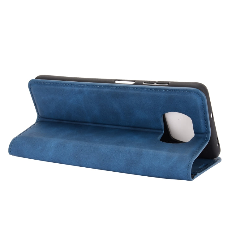 For Xiaomi Poco X3/X3 NFC Retro-skin Business Magnetic Suction Leather Case with Holder & Card Slots & Wallet