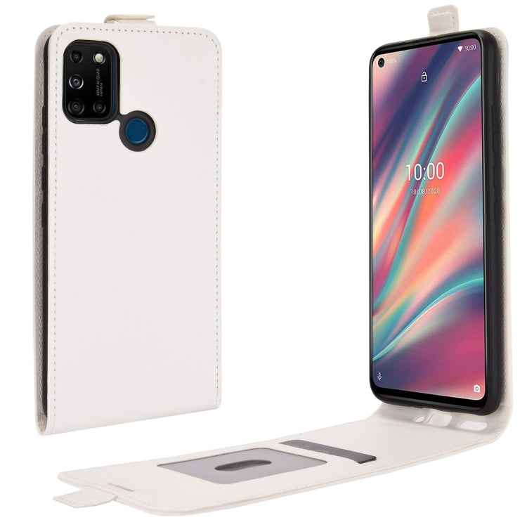 For WIKO View 5 R64 Texture Single Vertical Flip Leather Protective Case with Card Slots & Photo Frame