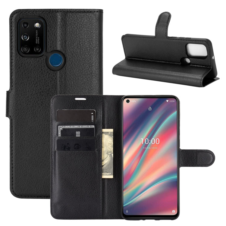 For WIKO View 5 Litchi Texture Horizontal Flip Protective Case with Holder & Card Slots & Wallet