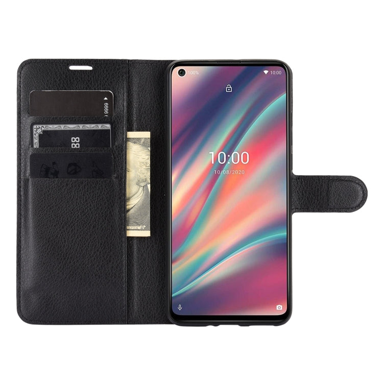 For WIKO View 5 Litchi Texture Horizontal Flip Protective Case with Holder & Card Slots & Wallet