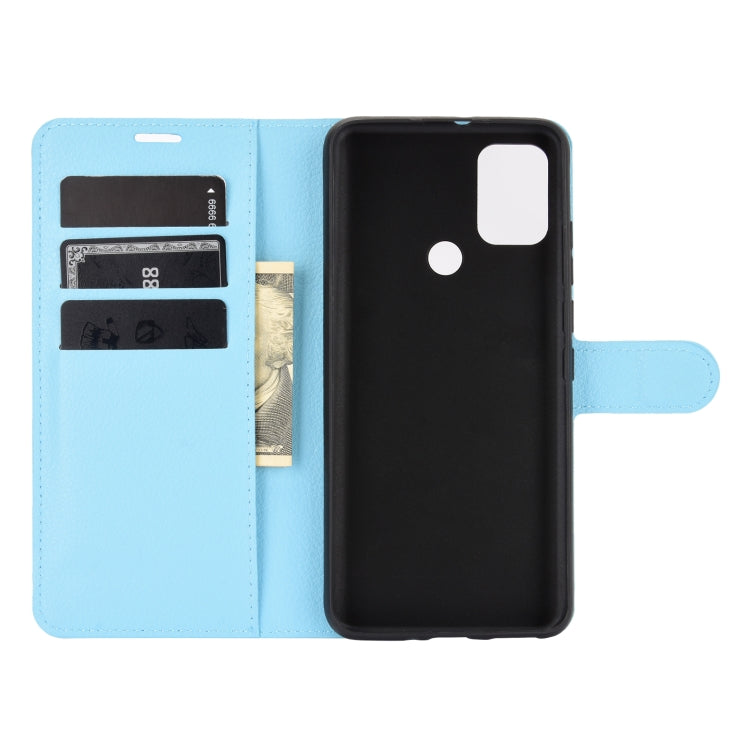 For WIKO View 5 Litchi Texture Horizontal Flip Protective Case with Holder & Card Slots & Wallet