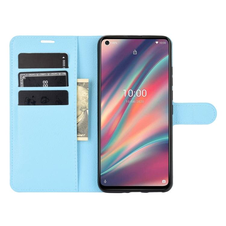 For WIKO View 5 Litchi Texture Horizontal Flip Protective Case with Holder & Card Slots & Wallet
