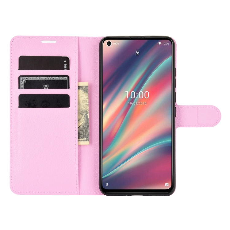 For WIKO View 5 Litchi Texture Horizontal Flip Protective Case with Holder & Card Slots & Wallet