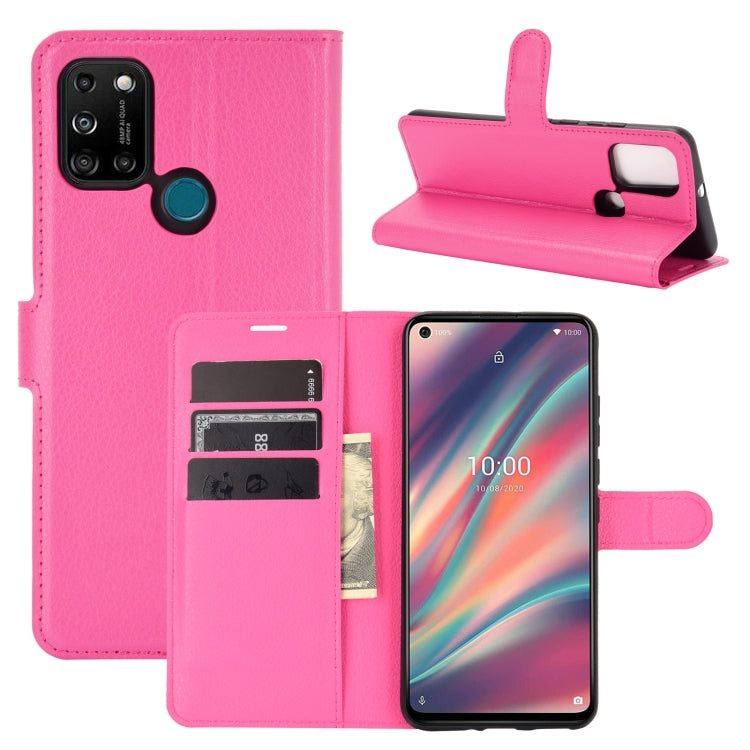 For WIKO View 5 Litchi Texture Horizontal Flip Protective Case with Holder & Card Slots & Wallet