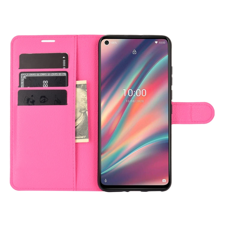 For WIKO View 5 Litchi Texture Horizontal Flip Protective Case with Holder & Card Slots & Wallet