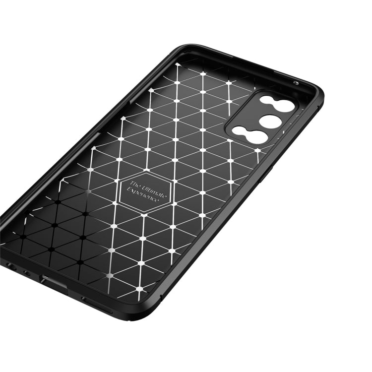 For OPPO Realme 7 Pro Carbon Fiber Texture Shockproof TPU Case