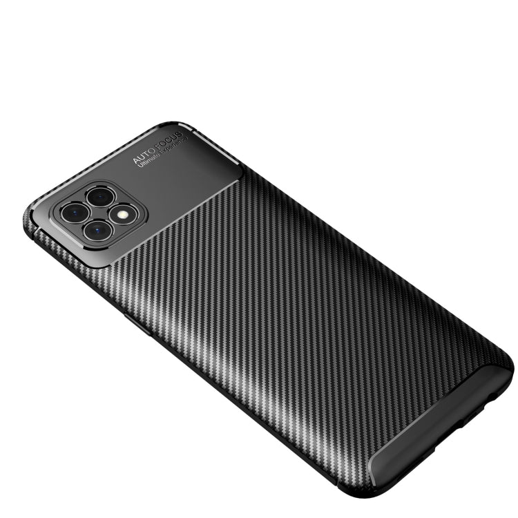 For Oppo Reno4 SE Carbon Fiber Texture Shockproof TPU Case