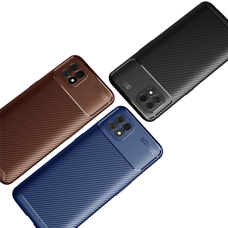 For Oppo Reno4 SE Carbon Fiber Texture Shockproof TPU Case