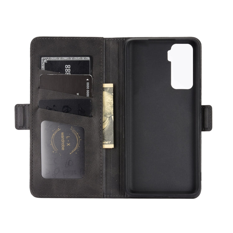 For vivo iQOO 5 5G Dual-side Magnetic Buckle Horizontal Flip Leather Case with Holder & Card Slots & Wallet