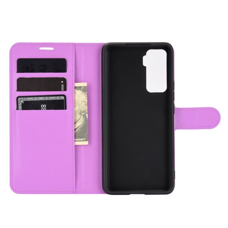 For vivo iQOO 5 5G Litchi Texture Horizontal Flip Protective Case with Holder & Card Slots & Wallet