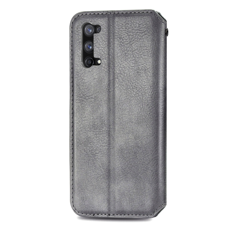 For OPPO Realme X7 Cubic Grid Pressed Horizontal Flip Magnetic PU Leather Case with Holder & Card Slots & Wallet