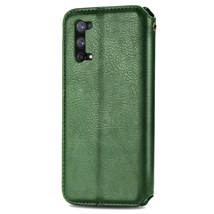 For OPPO Realme X7 Cubic Grid Pressed Horizontal Flip Magnetic PU Leather Case with Holder & Card Slots & Wallet