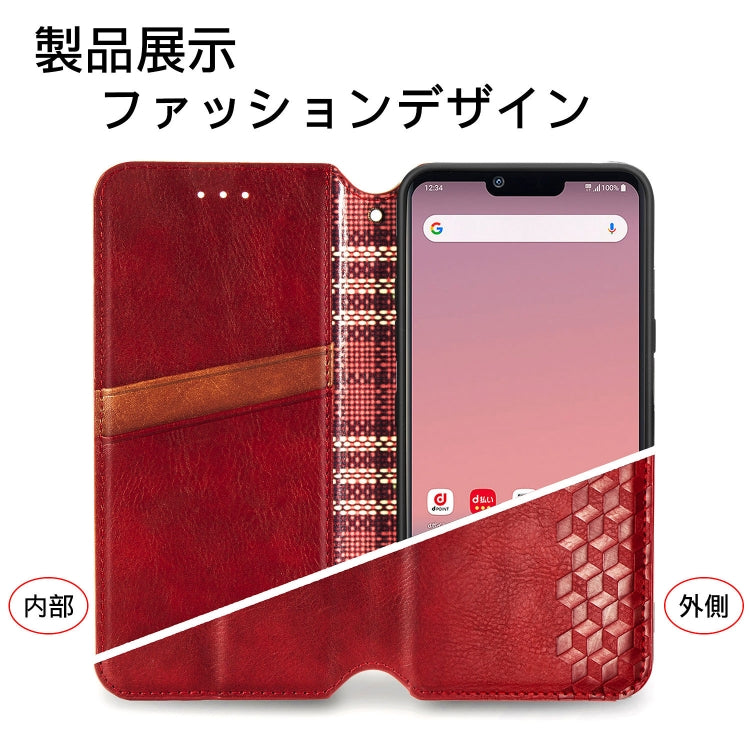 For LG Style3 L-41A Cubic Grid Pressed Horizontal Flip Magnetic PU Leather Case with Holder & Card Slots & Wallet