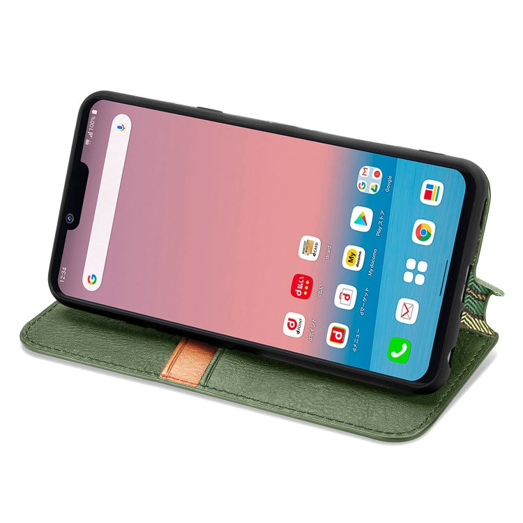 For LG Style3 L-41A Cubic Grid Pressed Horizontal Flip Magnetic PU Leather Case with Holder & Card Slots & Wallet