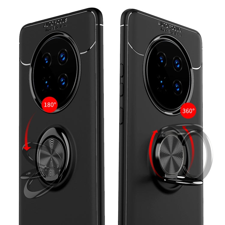 For Huawei Mate 40 Metal Ring Holder 360 Degree Rotating TPU Case