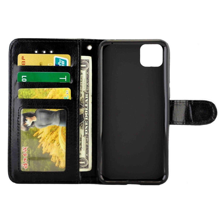 For Huawei Enjoy 20 Crazy Horse Texture Leather Horizontal Flip Protective Case with Holder & Card Slots & Wallet & Photo Frame