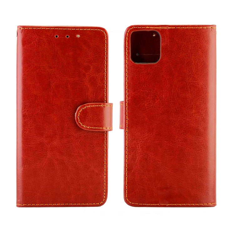 For Huawei Enjoy 20 Crazy Horse Texture Leather Horizontal Flip Protective Case with Holder & Card Slots & Wallet & Photo Frame