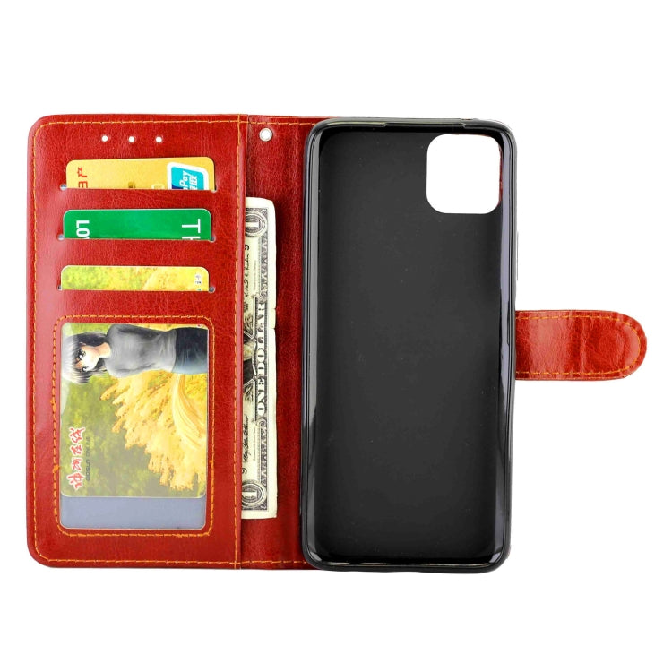 For Huawei Enjoy 20 Crazy Horse Texture Leather Horizontal Flip Protective Case with Holder & Card Slots & Wallet & Photo Frame