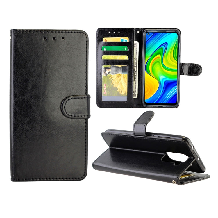 For Xiaomi Redmi 10X(4G)/Redmi Note9 Crazy Horse Texture Leather Horizontal Flip Protective Case with Holder & Card Slots & Wallet & Photo Frame