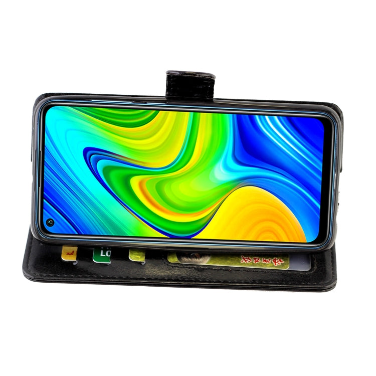 For Xiaomi Redmi 10X(4G)/Redmi Note9 Crazy Horse Texture Leather Horizontal Flip Protective Case with Holder & Card Slots & Wallet & Photo Frame