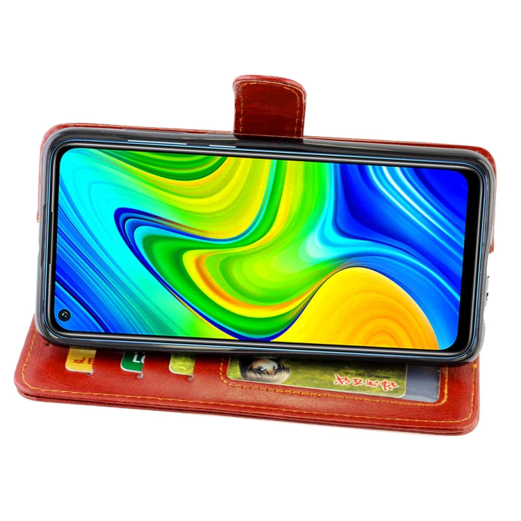 For Xiaomi Redmi 10X(4G)/Redmi Note9 Crazy Horse Texture Leather Horizontal Flip Protective Case with Holder & Card Slots & Wallet & Photo Frame