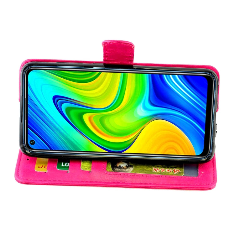 For Xiaomi Redmi 10X(4G)/Redmi Note9 Crazy Horse Texture Leather Horizontal Flip Protective Case with Holder & Card Slots & Wallet & Photo Frame