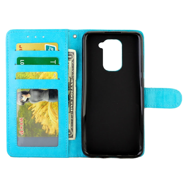 For Xiaomi Redmi 10X(4G)/Redmi Note9 Crazy Horse Texture Leather Horizontal Flip Protective Case with Holder & Card Slots & Wallet & Photo Frame