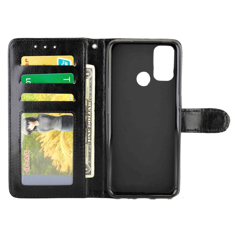 For OPPO A53 Crazy Horse Texture Leather Horizontal Flip Protective Case with Holder & Card Slots & Wallet & Photo Frame