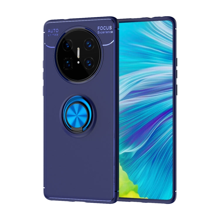 For Huawei Mate 40 Pro+ Metal Ring Holder 360 Degree Rotating TPU Case
