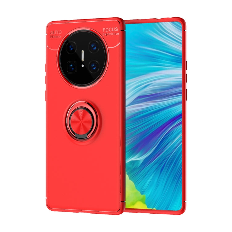 For Huawei Mate 40 Pro+ Metal Ring Holder 360 Degree Rotating TPU Case