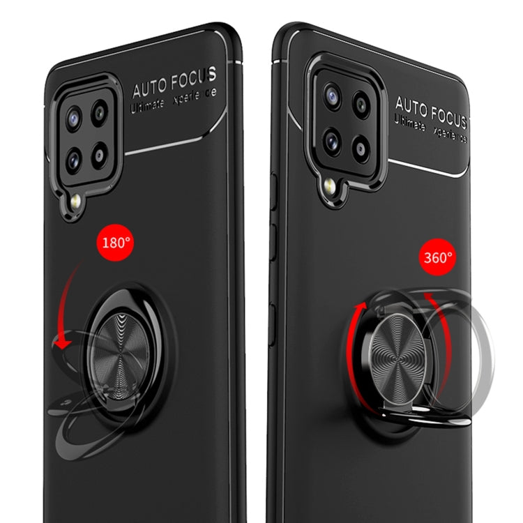 For Samsung Galaxy A42 5G Metal Ring Holder 360 Degree Rotating TPU Case