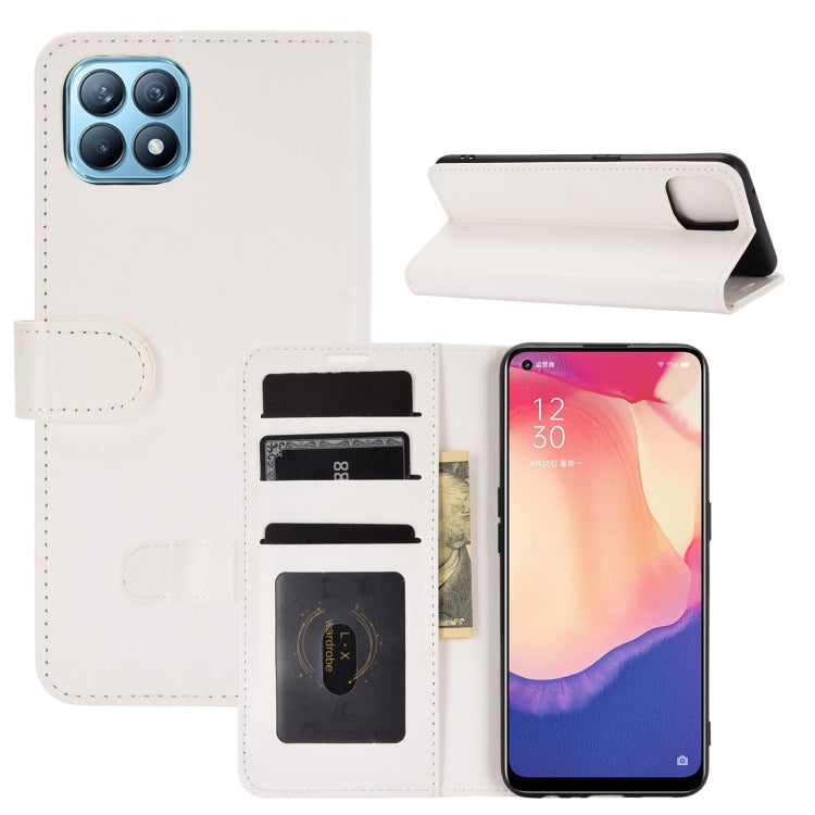 For OPPO Reno4 SE R64 Texture Single Horizontal Flip Protective Case with Holder & Card Slots & Wallet& Photo Frame