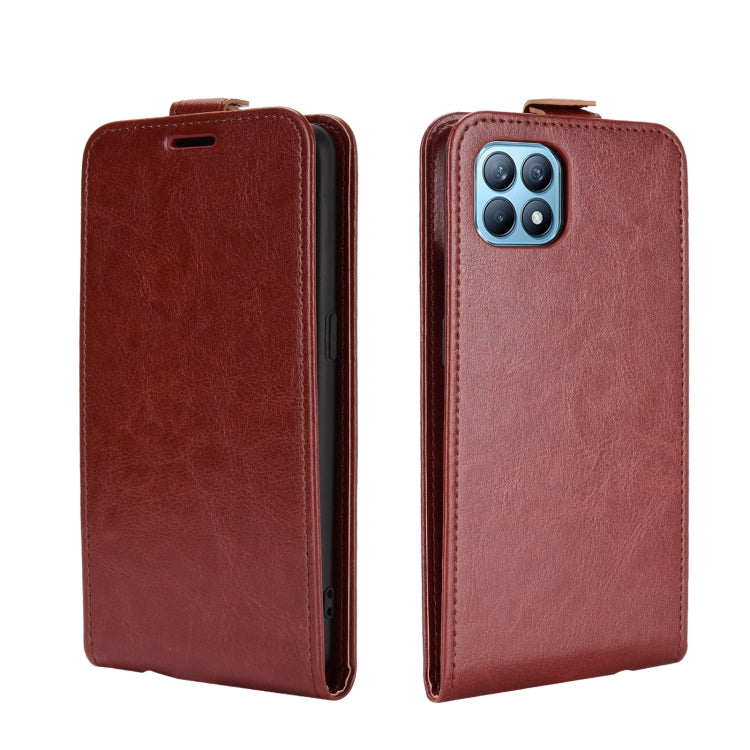 For OPPO RENO 4 SE R64 Texture Single Vertical Flip Leather Protective Case with Card Slots & Photo Frame